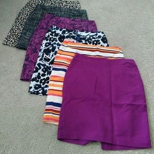 6 pencil skirts
